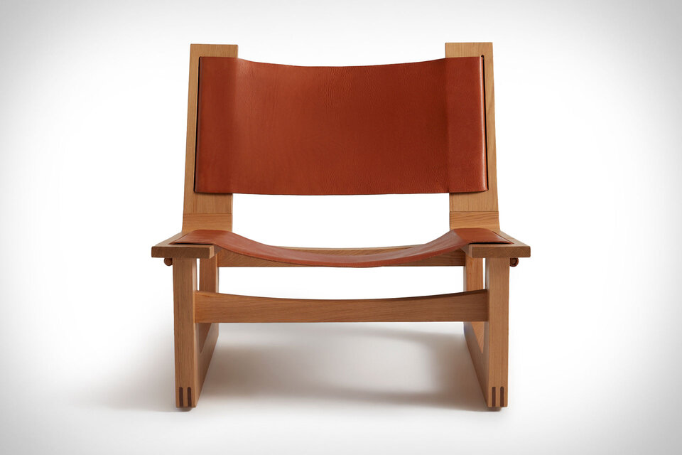 Parachute Leather Sling Chair | Uncrate