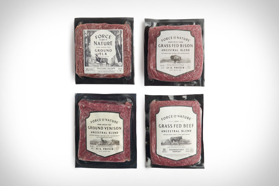 Force of Nature Regenerative Grass Fed Meat Combo Pack Uncrate