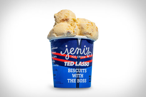Ted Lasso x Jeni's Splendid Ice Cream Biscuits With the Boss Ice Cream