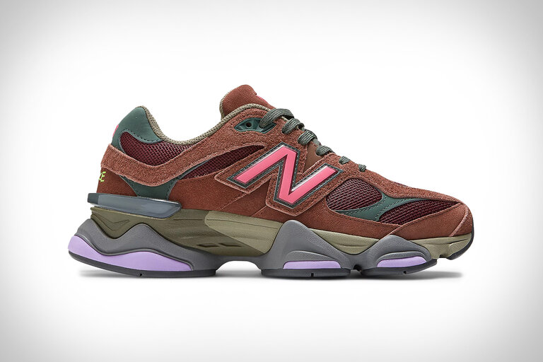 New Balance 9060 Burgundy Pink Sneakers