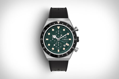 Timex Q Rubber Strap GMT Chronograph Timex Q Rubber Strap GMT Chronograph