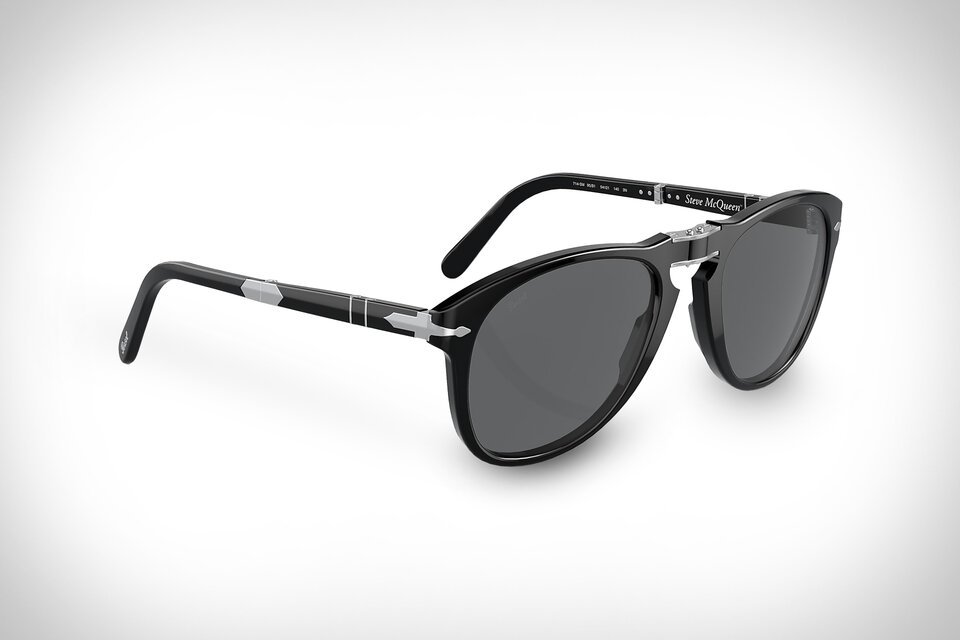 Retro Persol 714SM - Steve McQueen - Black Sunglasses