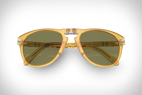Persol Steve McQueen 714SM Opal Yellow Sunglasses
