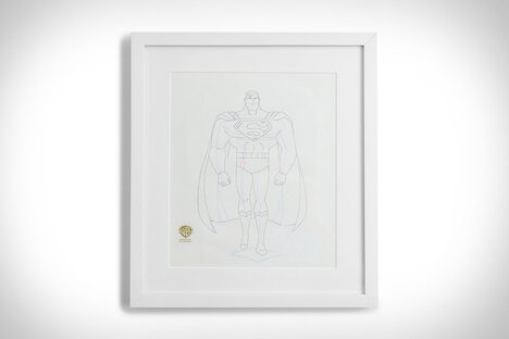 Superman Stare Down Original Production Art