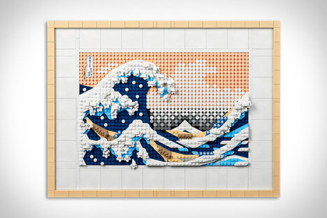 LEGO Hokusai The Great Wave Wall Art LEGO Hokusai The Great Wave Wall Art
