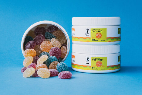 Five CBD + THC Gummies Five CBD + THC Gummies