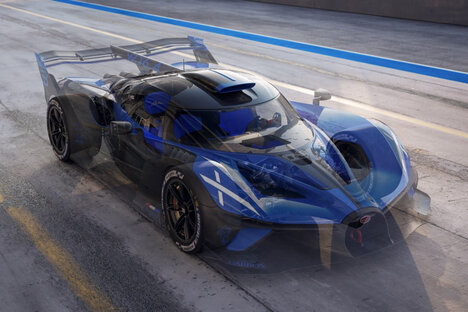 ブガッティ ボリード カーボンファイバー モノコック