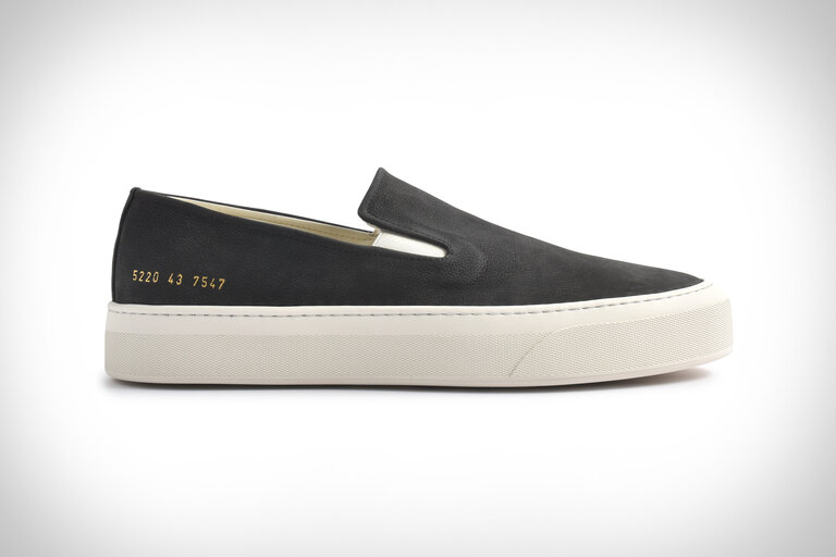 Common Projects Bumpy Nubuck Slip On Sneakers