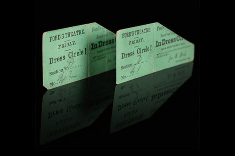 Lincoln Assassination Ford's Theatre Front-Row Tickets Lincoln Assassination Ford's Theatre Front-Row Tickets