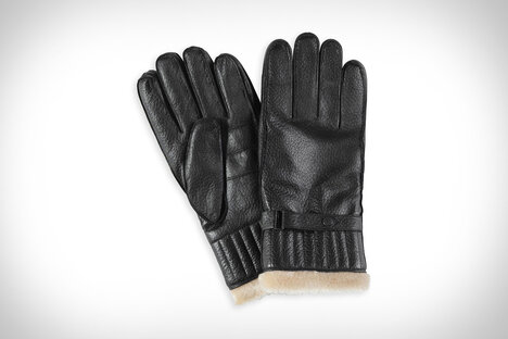 Barbour 皮革实用手套