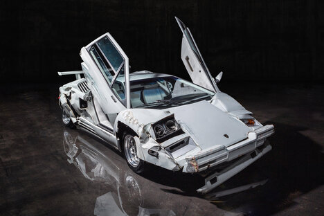 The Wolf of Wall Street Crashed Lamborghini Countach The Wolf of Wall Street Crashed Lamborghini Countach