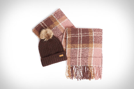 Barbour Saltburn Beanie & Scarf Set Barbour Saltburn Beanie & Scarf Set