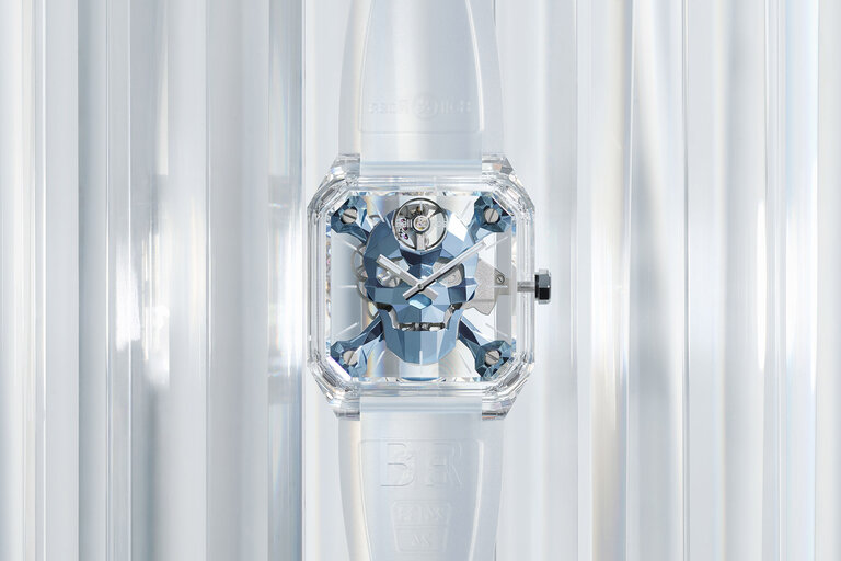 Bell & Ross BR 01 Cyber Skull Sapphire Ice Blue