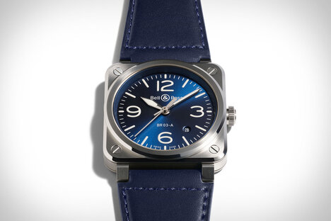 Reloj Bell &amp; Ross BR 03 de acero azul