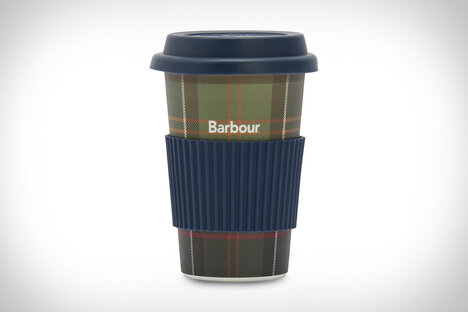 Barbour Reusable Tartan Travel Mugs Barbour Reusable Tartan Travel Mugs