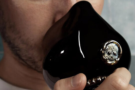 Verre à whisky masque de fumée Smokehead