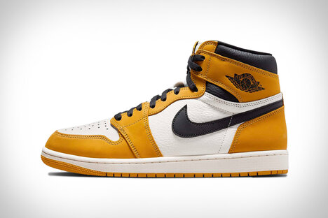 Nike Air Jordan 1 Baskets jaune ocre