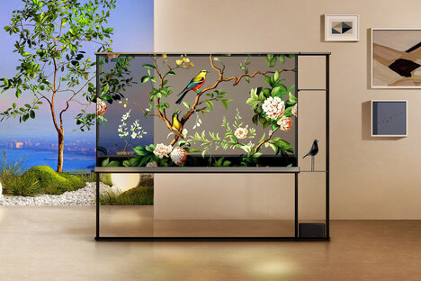 Téléviseur 4K transparent LG Signature OLED T