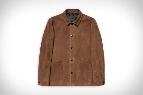 Sunspel Suede Twin Pocket Jacket Sunspel Suede Twin Pocket Jacket