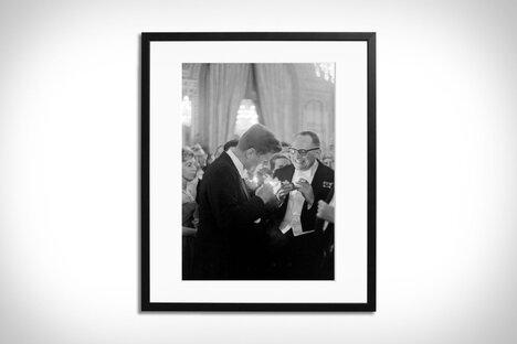 Lámina enmarcada Kennedy en París