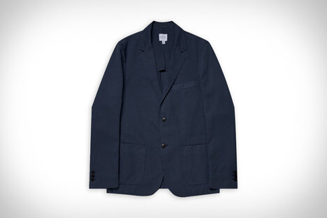 Sunspel Cotton Linen Unstructured Blazer Sunspel Cotton Linen Unstructured Blazer