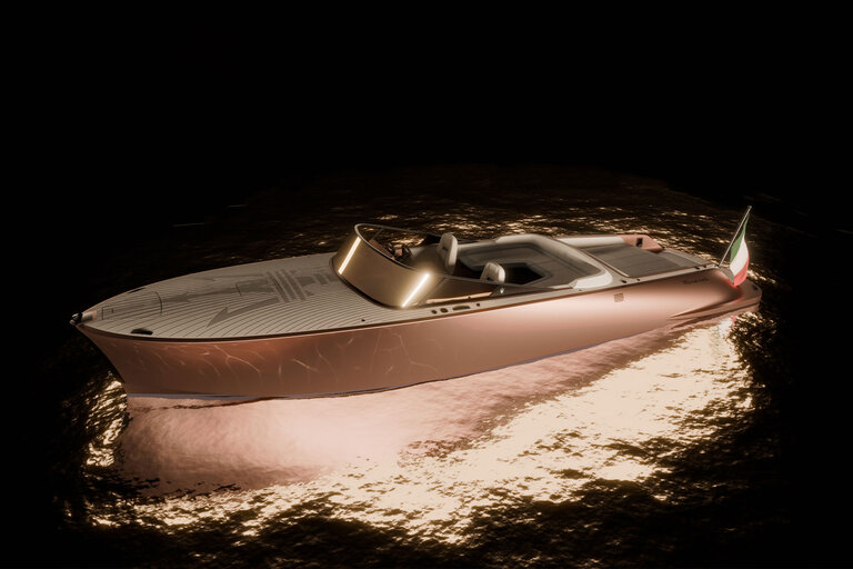 Maserati x Vita Power Tridente Electric Speedboat