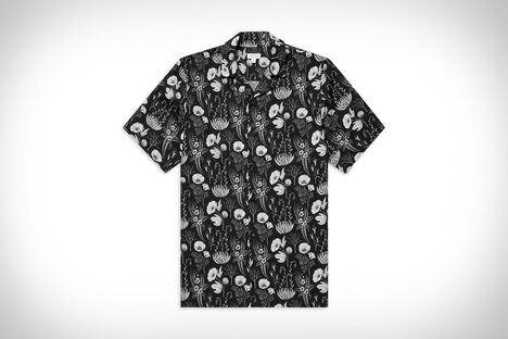 Sunspel x Katie Scott Camp Collar Shirt Sunspel x Katie Scott Camp Collar Shirt