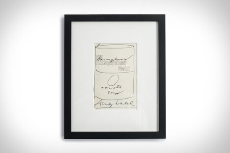 The Philosophy of Andy Warhol Autographed Title Page The Philosophy of Andy Warhol Autographed Title Page
