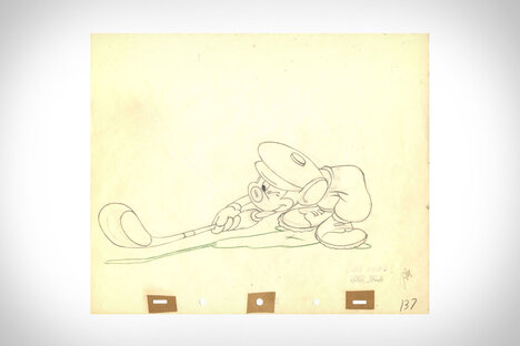 Mickey Mouse Canine Caddy Original Production Drawing Mickey Mouse Canine Caddy Original Production Drawing