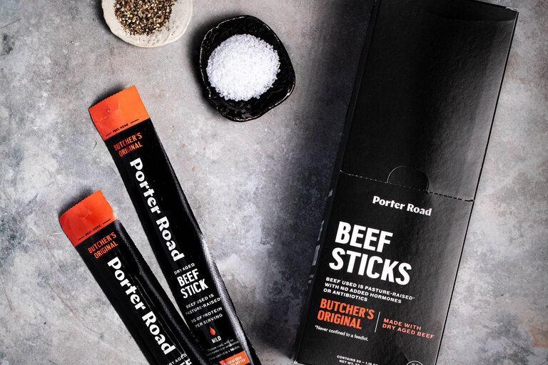 Porter Road Butcher Original and Sweet Heat Beef Sticks