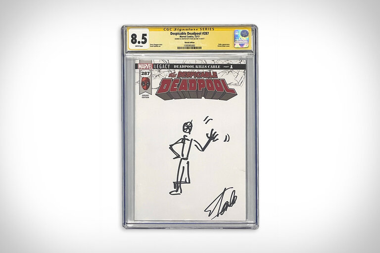 Stan Lee Autographed & Sketched Deadpool #287