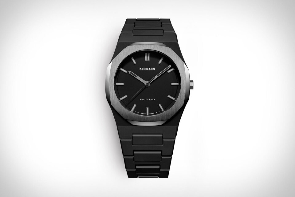 D1 Milano Space Grey Polycarbon Watch | Uncrate