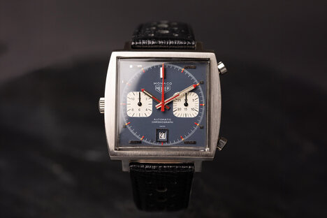 Steve McQueen Le Mans Heuer Monaco Watch Steve McQueen Le Mans Heuer Monaco Watch