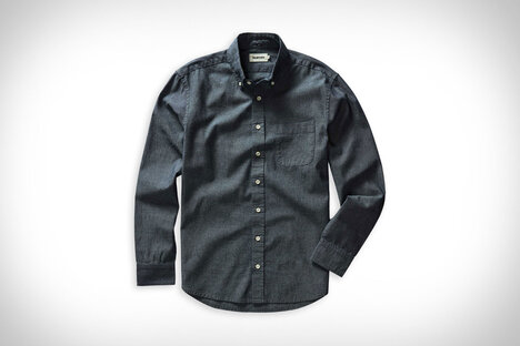 Taylor Stitch Rinsed Indigo Chambray Jack Shirt