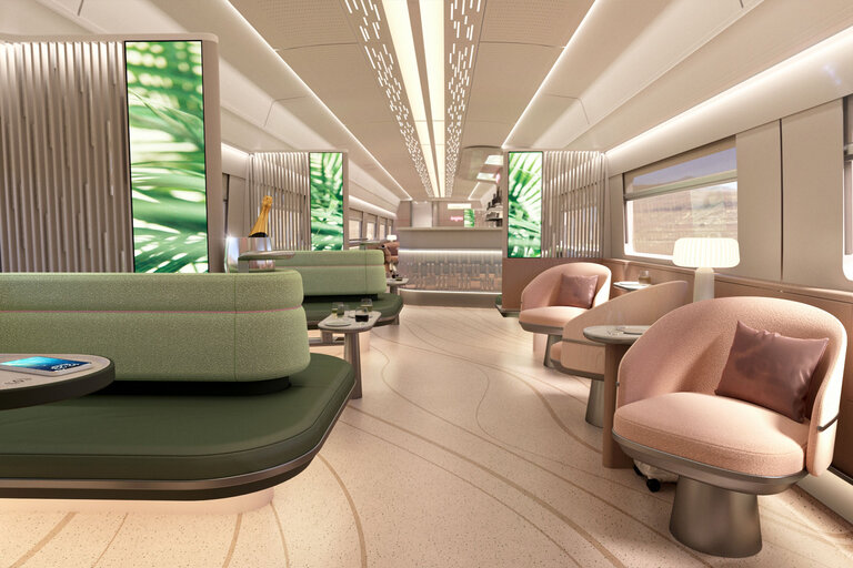 Brightline West Lounge Car | Uncrate