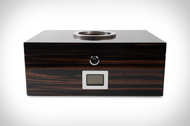 Colton High Gloss Ebony Cigar Humidor