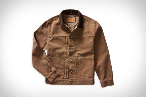 Taylor Stitch Tobacco Chipped Canvas Ryder Jacket Taylor Stitch Tobacco Chipped Canvas Ryder Jacket