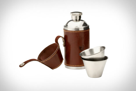 Aspinal of London – Hunter-Lederflasche