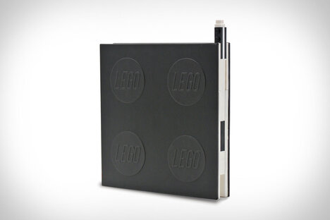 LEGO Notizbuch und Stift mit Verschluss