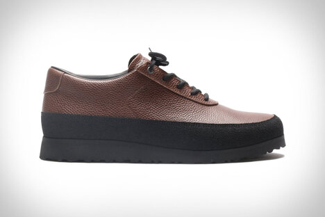 Tarvas Explorer Brown Pebbled Leather Sneakers Tarvas Explorer Brown Pebbled Leather Sneakers