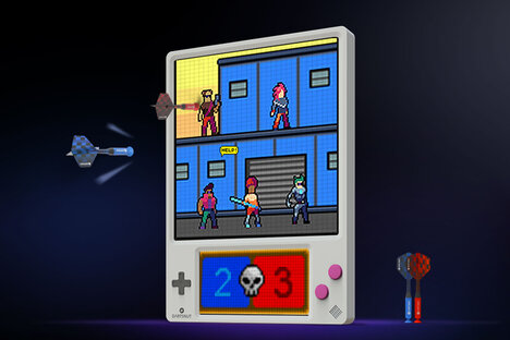 Jeu de fléchettes numérique Pixeldarts