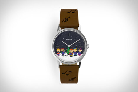 Timex x Peanuts Marlin 手动上链雪花腕表