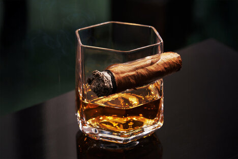 Verre à cigare en cristal