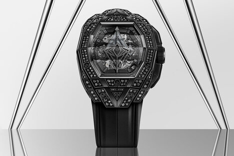 Hublot Spirit of Big Bang Sang Bleu All Black Pavé Watch Hublot Spirit of Big Bang Sang Bleu All Black Pavé Watch