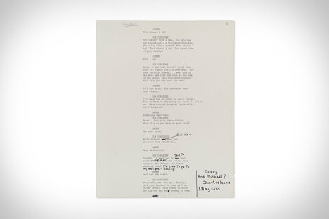 Marlon Brando's The Godfather Script Marlon Brando's The Godfather Script