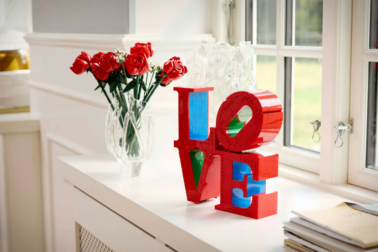 LEGO Love Sculpture