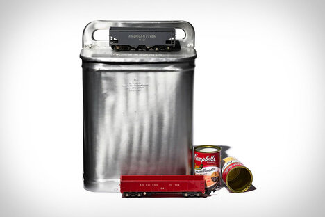 Puebco Aluminum Trashcan Puebco Aluminum Trashcan