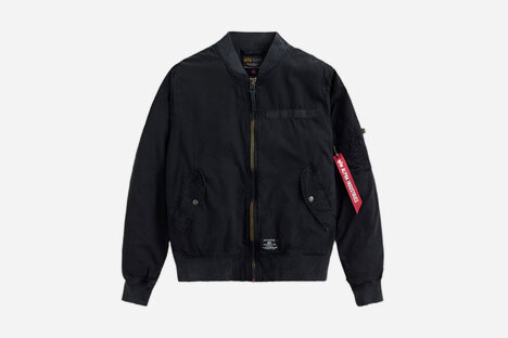 Alpha Industries L-2B Rip And Repair Bomber Jacket Alpha Industries L-2B Rip And Repair Bomber Jacket