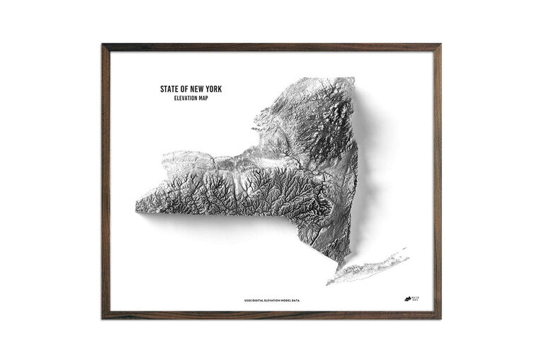 New York Elevation Map