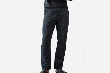 Aether Tarmac 黑色 Gabriel 拼接弹力斜纹布裤